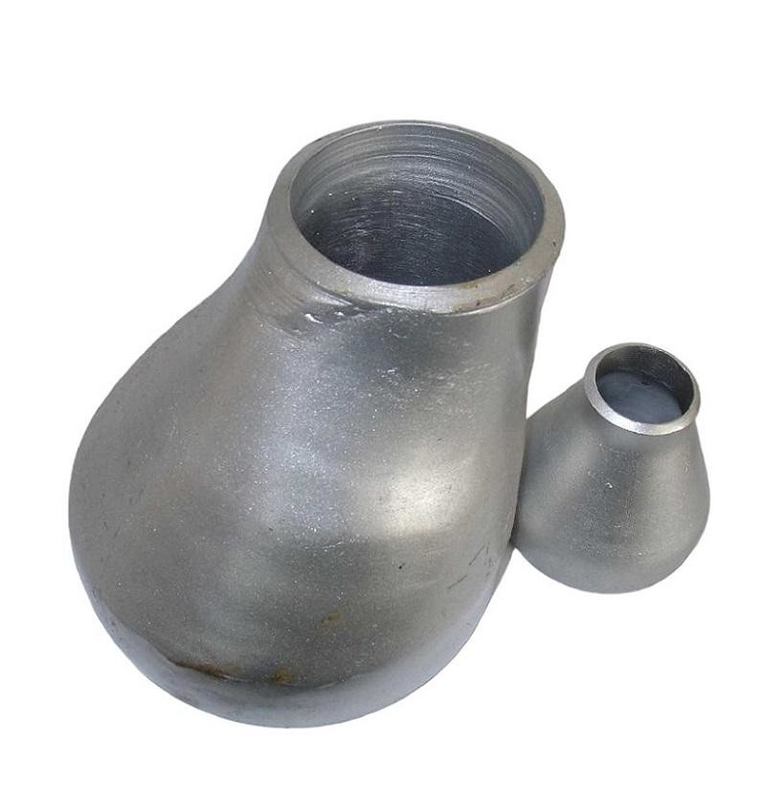 Reducing Stainless Steel Connector Welded Silver Polished Fitting Pipeline System